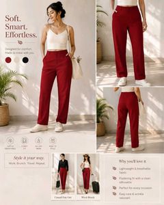 Comfortable & Stylish Red Trousers