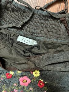 Brown Elle Net Dress