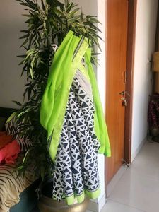 Elegant Black & White and neon green