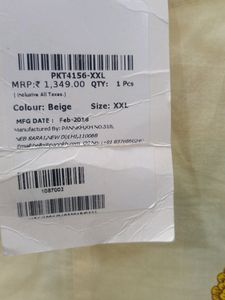 Floral Kurti with Striped Hem