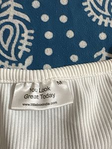 NEW Ribbed White Tank Top