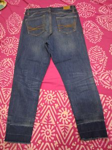 Aeropostale Blue Distressed Jeans+ Free shirt