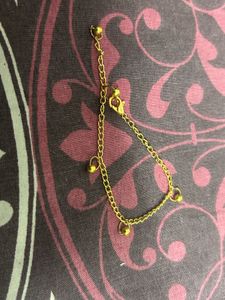 Elegant Gold Anklet with Charm