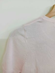 Cute Pink Floral Short Sleeve Top