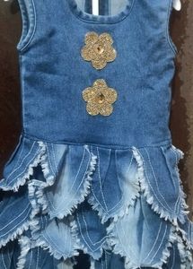 Cute Denim Dress for Girls