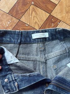 Flared Blue Denim Jeans