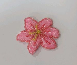 Beaded Flower brooch