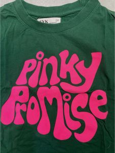 Green Pinky Promise Crop T-Shirt