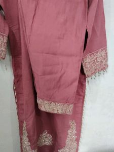 Embellished Pink Kurta