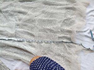 Boho Dalmatian Print Tulle Midi Dress