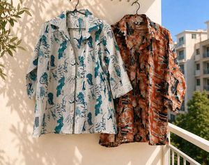 Set Of 2 Open Shirt
