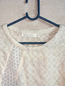 Ladies Summer Fashion Top Cream