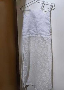 Elegant White Sheer Maxi Dress