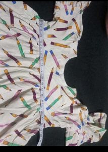 Charming Pencil Print Mini Top