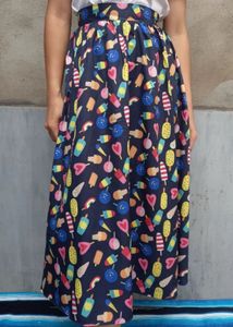 Icecream print skirt