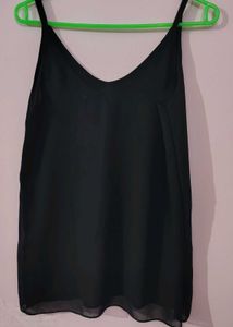 Chic Black Spaghetti Strap Top