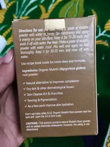 INDUS VALLEY 100% Natural Pure Mulethi Powder Yash