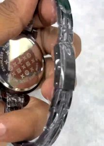 Louis Vuitton Stylish Black Metal Watch