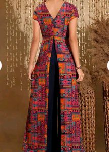 Miss Chase Bohemian Paneled Jumpsuit