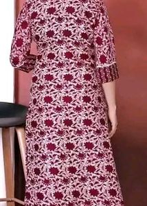Elegant Floral Print Kurta