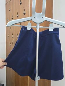 Blue A-Line Skort