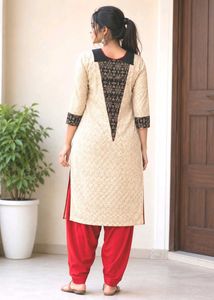 Pure Cotton Fabric Formal Kurti