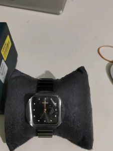 Timex Black Square Dial Watch