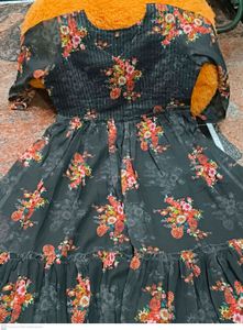 Green Floral Gown