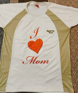 Combo Of 3 I ♥️ Mom Sports Run T-Shirt