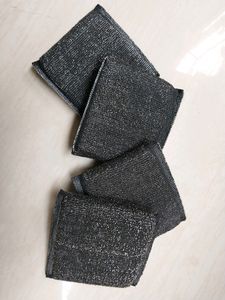 Black Sponge Scrubber, Pack of 4