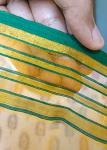 Pure Chanderi Silk Saree Yellow