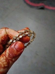 Gold Plated Kids Bangles