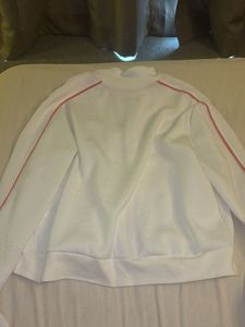 Westside White &amp; Coral Track Jacket