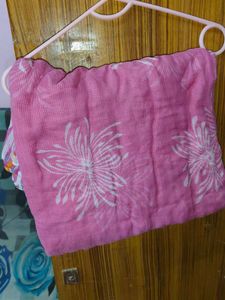 Pink Floral Dupatta Scarf