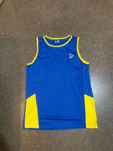 Blue & Yellow Athletic Tank Top
