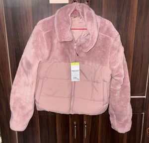 NEW ZUDIO Pink Two-Tone Padded Jacket