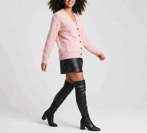 Pink Cardigan with Pockets