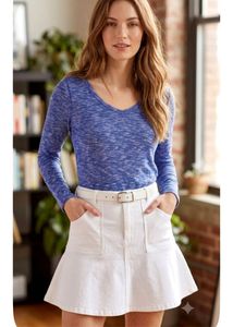 Chic Long Sleeve V-Neck Top