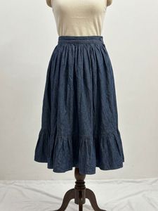 Denim Midi Skirt