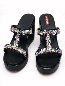 Sparkling Wedge Sandals