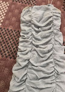 Ruched Strapless Mini Dress