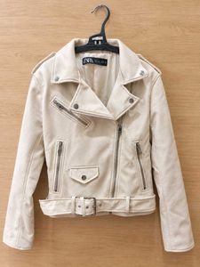 Zara Faux Leather Biker Jacket