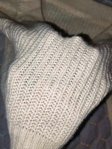 Cream Off-Shoulder Sweater