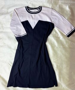 Vintage Two-Tone Knit Dress