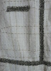 Chanel inspired White Tweed Dress