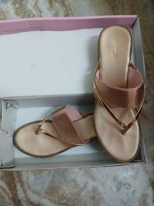 Rose Gold Flat Sandals