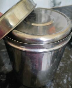 Set of 5,and 3 Stainless Steel container se