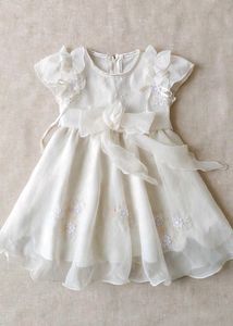 Elegant White Baby Girl Dress