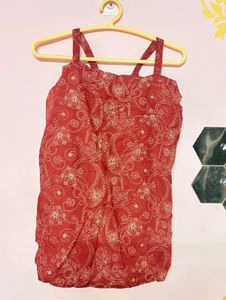 Maroon Paisley Cami Top