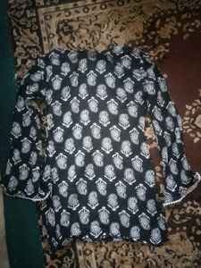 Yellow Kurta with Paisley Print